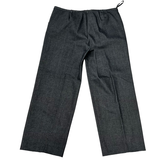 ELLEN TRACY COMPANY BLACK DENIM HIGH RISE WIDE LEG STRETCHY DENIM TROUSERS - Picture 3 of 16